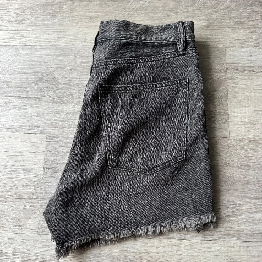 ALLSAINTS Yanni Denim Shorts Gray W27 Raw Hem Distressed
